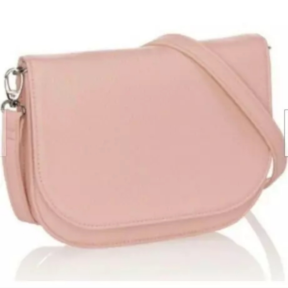 Thirty-One 31 JEWELL Dusty Rose Pebbled Vegan Convertable Belt Bag/Crossbody
